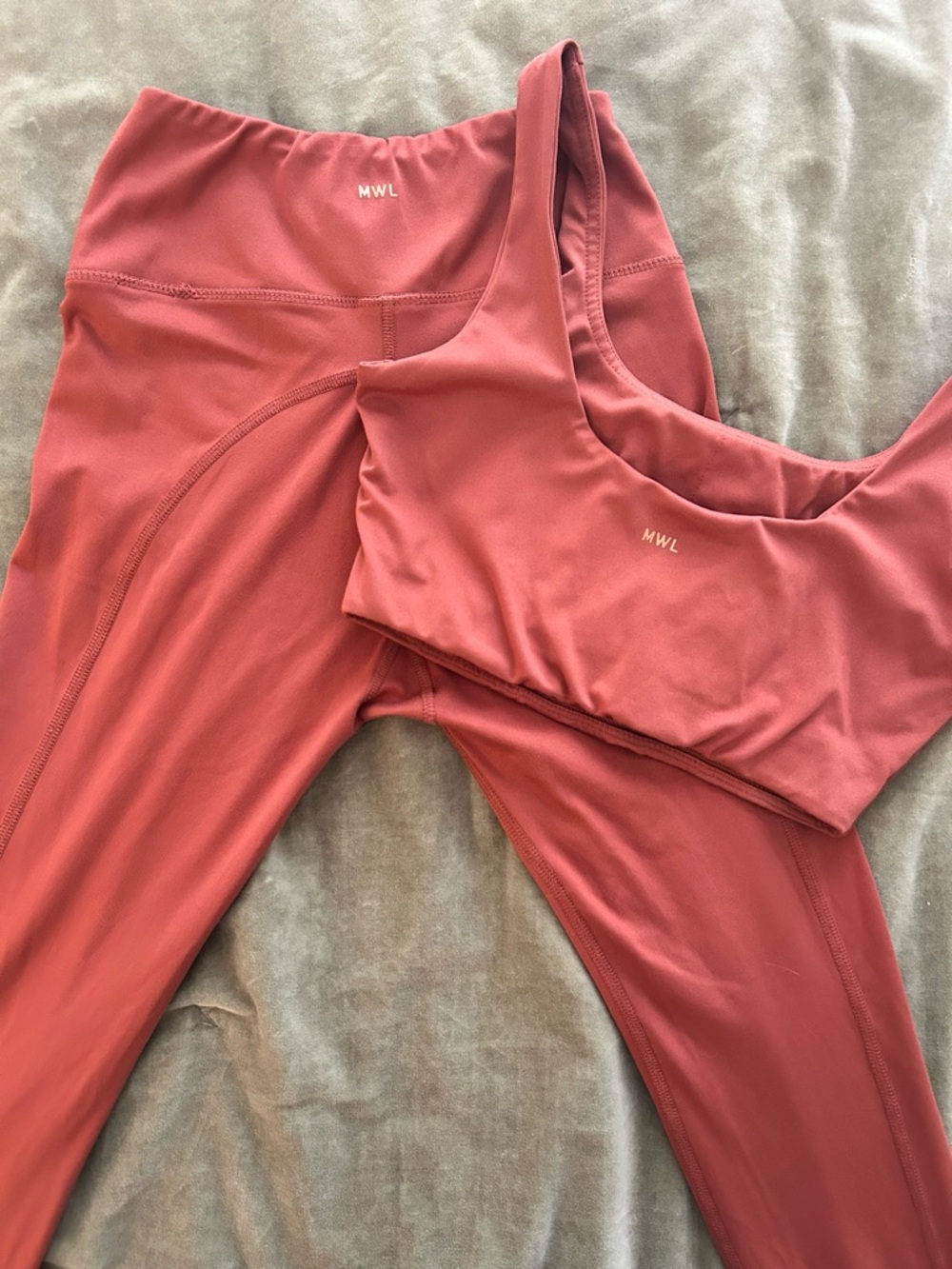 MWL Rust Active Set — Sports Bra & Leggings